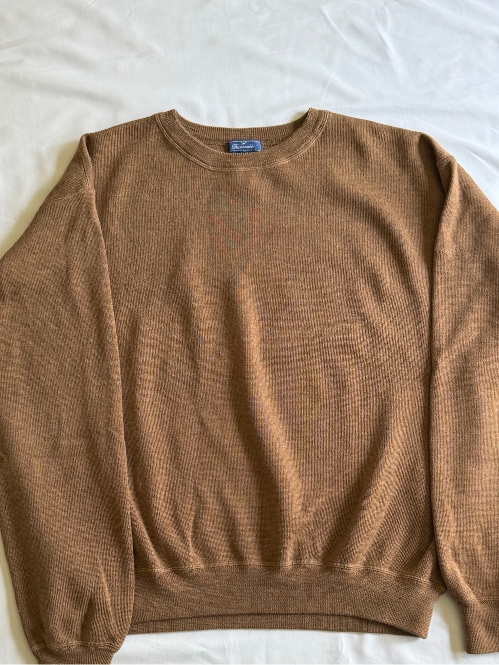Faconnable Men's Brown Crewneck Sweater